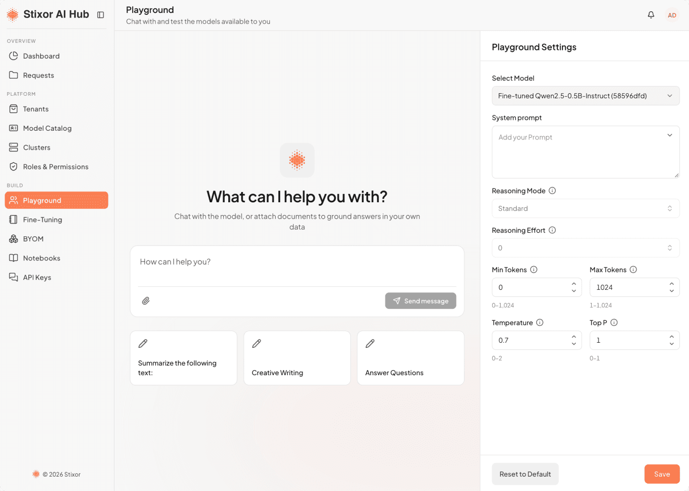 Stixor AI Hub